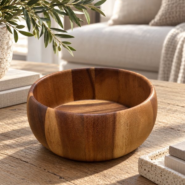 10” Serving Bowl Acacia Wood