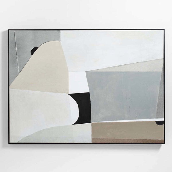 Crate & Barrel Composition of Neutrals Wall Art Print 75x55