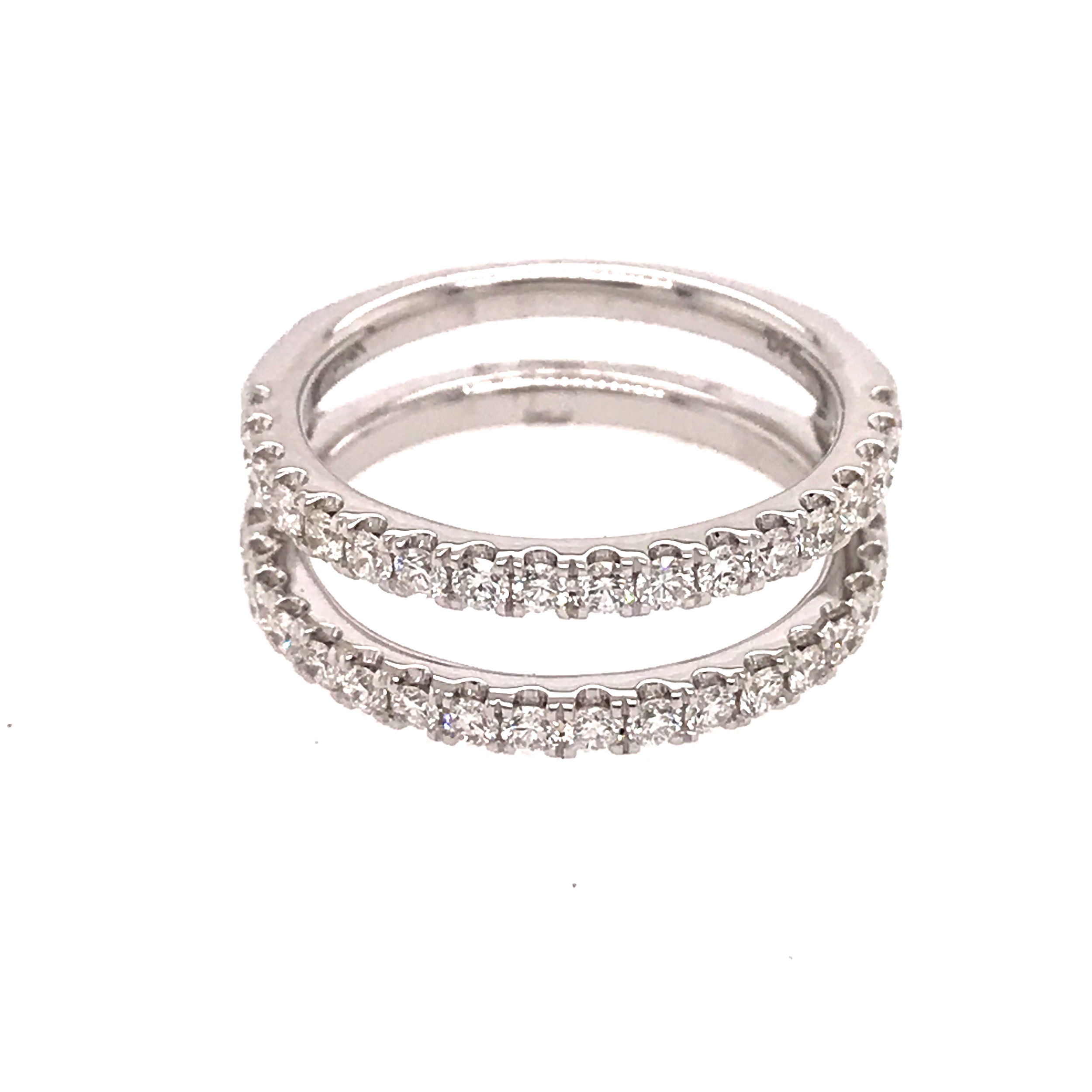 14K WG 36 BR DIA'S 0.85CT STRAIGHT PRONG RING GUARD 14K WG 36 BR DIA'S 0.85CT STRAIGHT PRONG RING GUARD