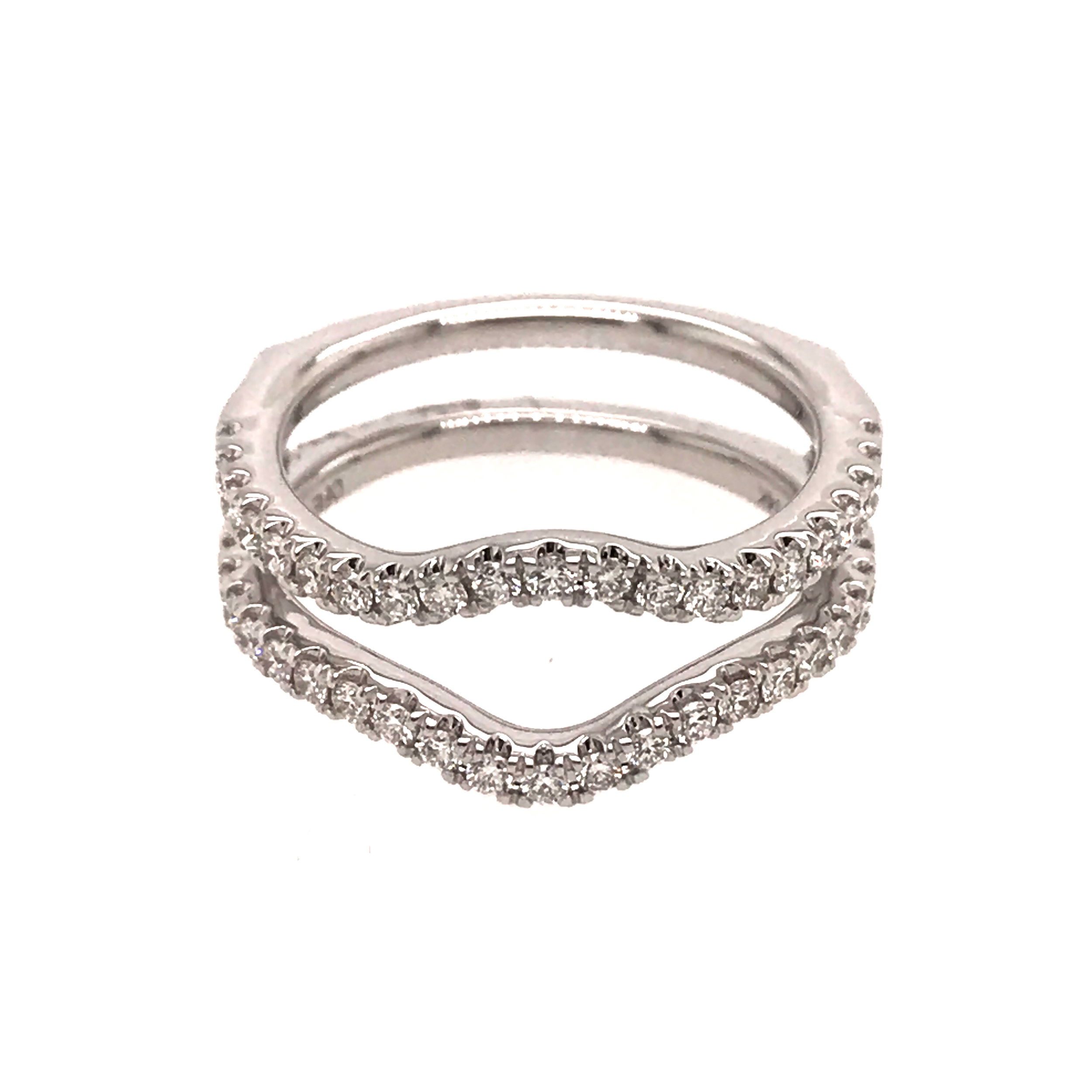 14KWG 42 BR DIAMONDS 0.55CT CURVED PRONG SET RING GUARD 14KWG 42 BR DIAMONDS 0.55CT CURVED PRONG SET RING GUARD