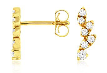 14KYG 14 BR DIAMONDS 0.25CT "SCATTERED" STUD EARRINGS 14KYG 14 BR DIAMONDS 0.25CT "SCATTERED" STUD EARRINGS