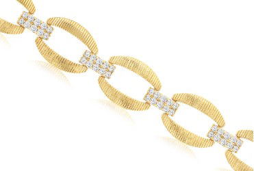 14KYG 100 BR DIAMONDS 2.00CT FANCY LINK 7" BRACELET 14KYG 100 BR DIAMONDS 2.00CT FANCY LINK 7" BRACELET