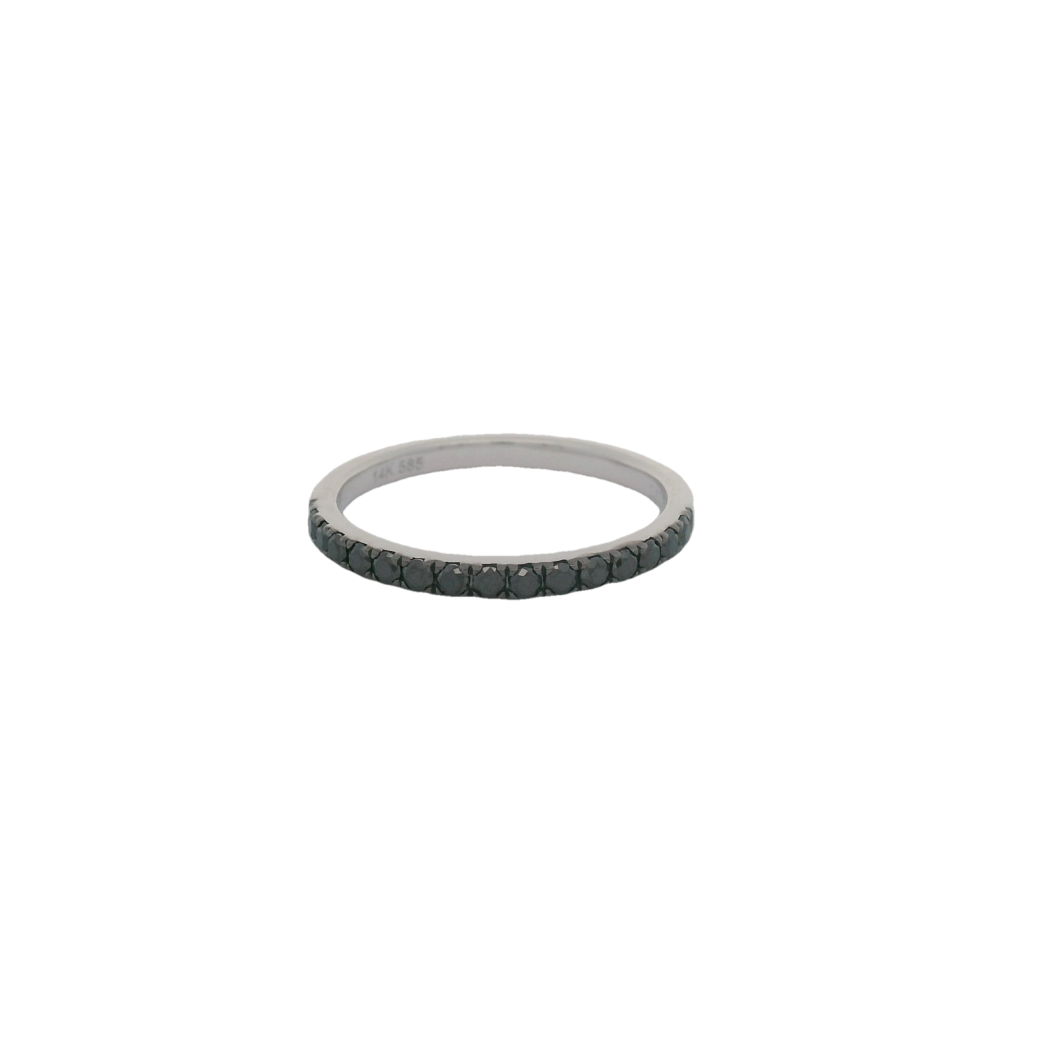 14KWG 15 BR BLACK DIAMONDS 0.32CT PRONG SET BAND 14KWG 15 BR BLACK DIAMONDS 0.32CT PRONG SET BAND