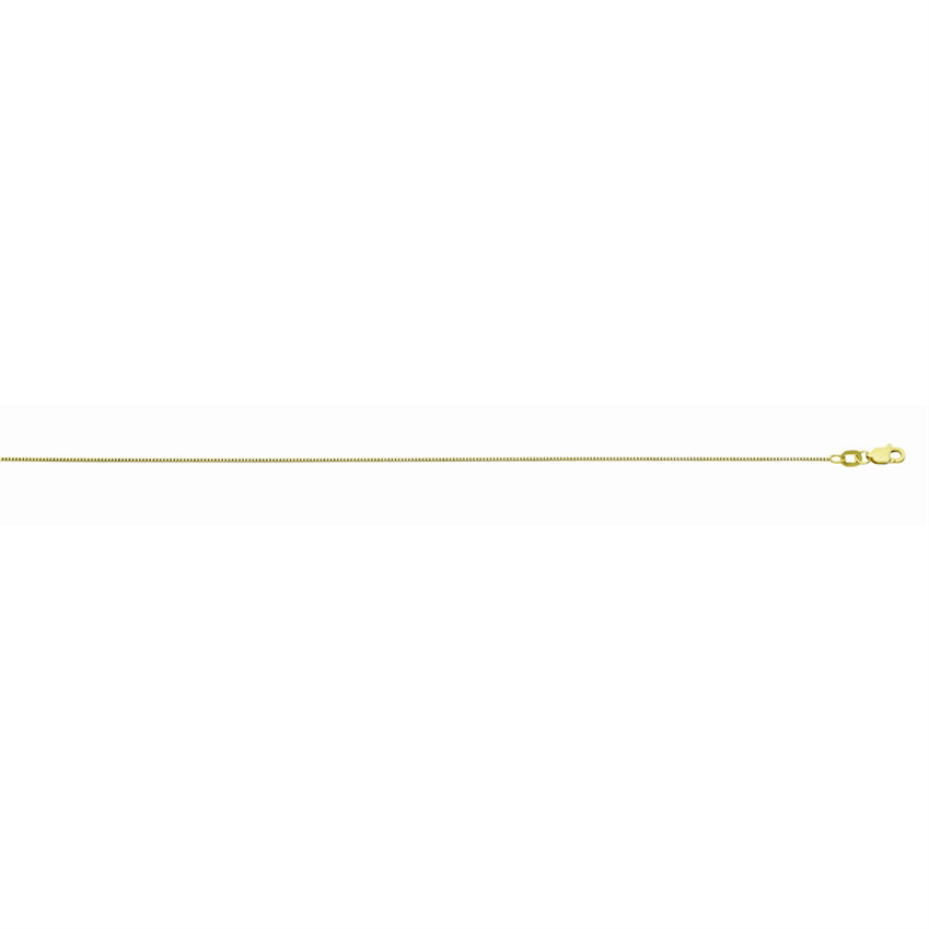 14K YG 0.64MM 18" BOX CHAIN