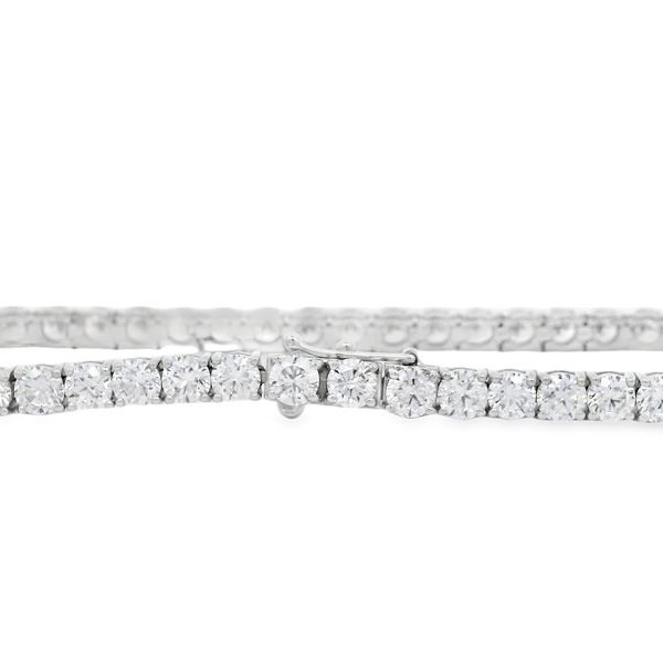 14KWG 45 BR LAB GROWN DIAMONDS 9.98CT 4-PRONG 7" TENNIS BRACELET