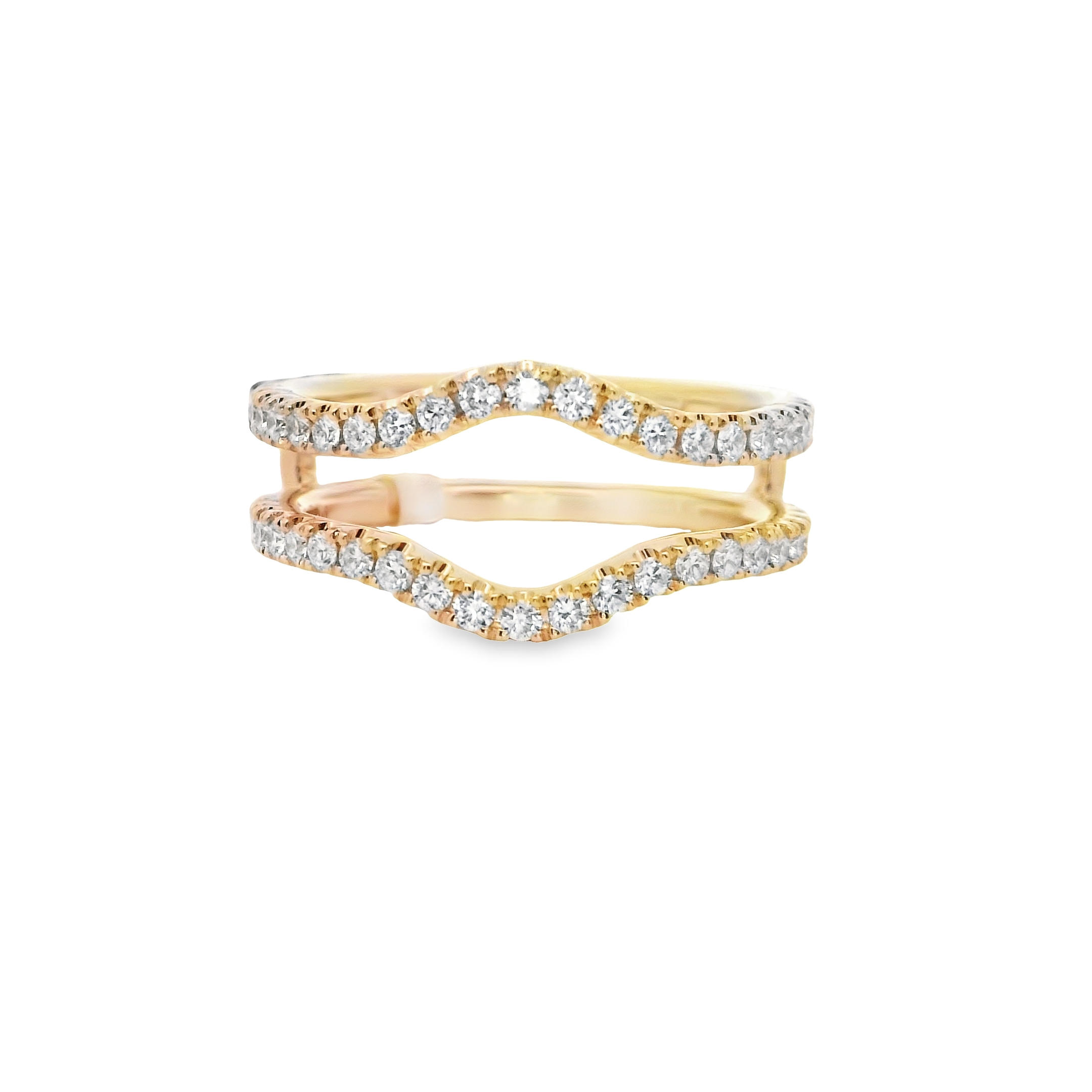 14K YG 42 BR DIA'S 0.55CT STRAIGHT PRONG SET RING GUARD 14K YG 42 BR DIA'S 0.55CT STRAIGHT PRONG SET RING GUARD