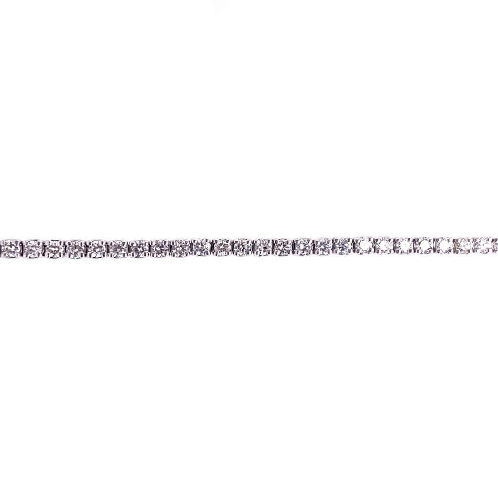 14K WG 45 BR DIA'S 0.30CT HALF ROUND TENNIS BRACELET