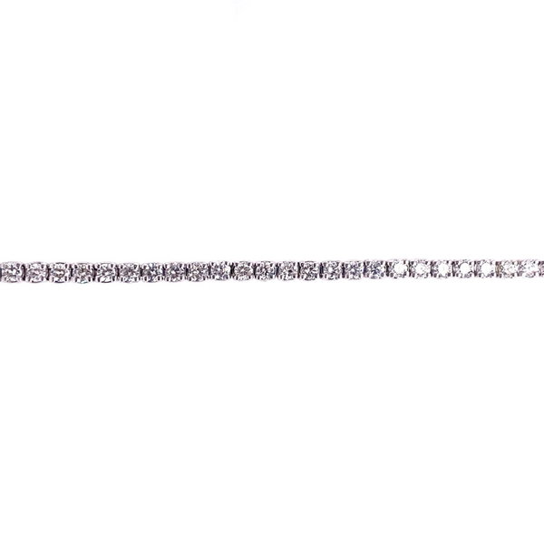 14K WG 45 BR DIA'S 0.30CT HALF ROUND TENNIS BRACELET