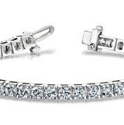 14K WG 39 BR DIA'S 10.00CT TENNIS BRACELET- 7"