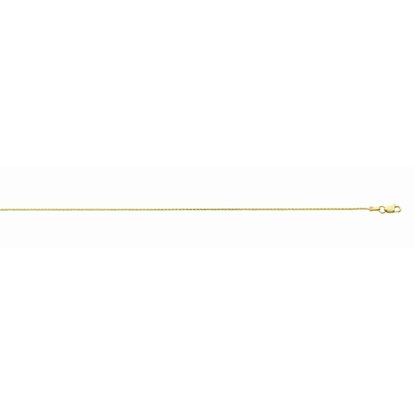 14KYG 1.00MM 18" DIAMOND CUT ROUND WHEAT CHAIN 14KYG 1.00MM 18" DIAMOND CUT ROUND WHEAT CHAIN