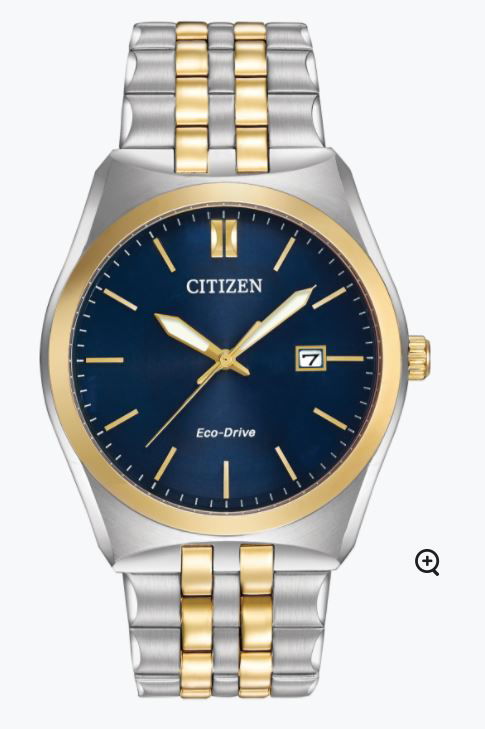 CITIZEN MENS 2-TONE CORSO ECO-DRIVE W/NAVY DIAL