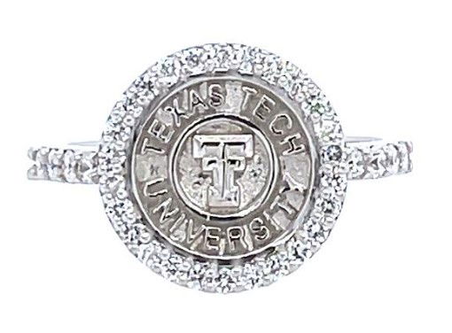 14KWG 34 BR LAB DIA 0.42CT HALO RING FOR 10MM ROUND COIN