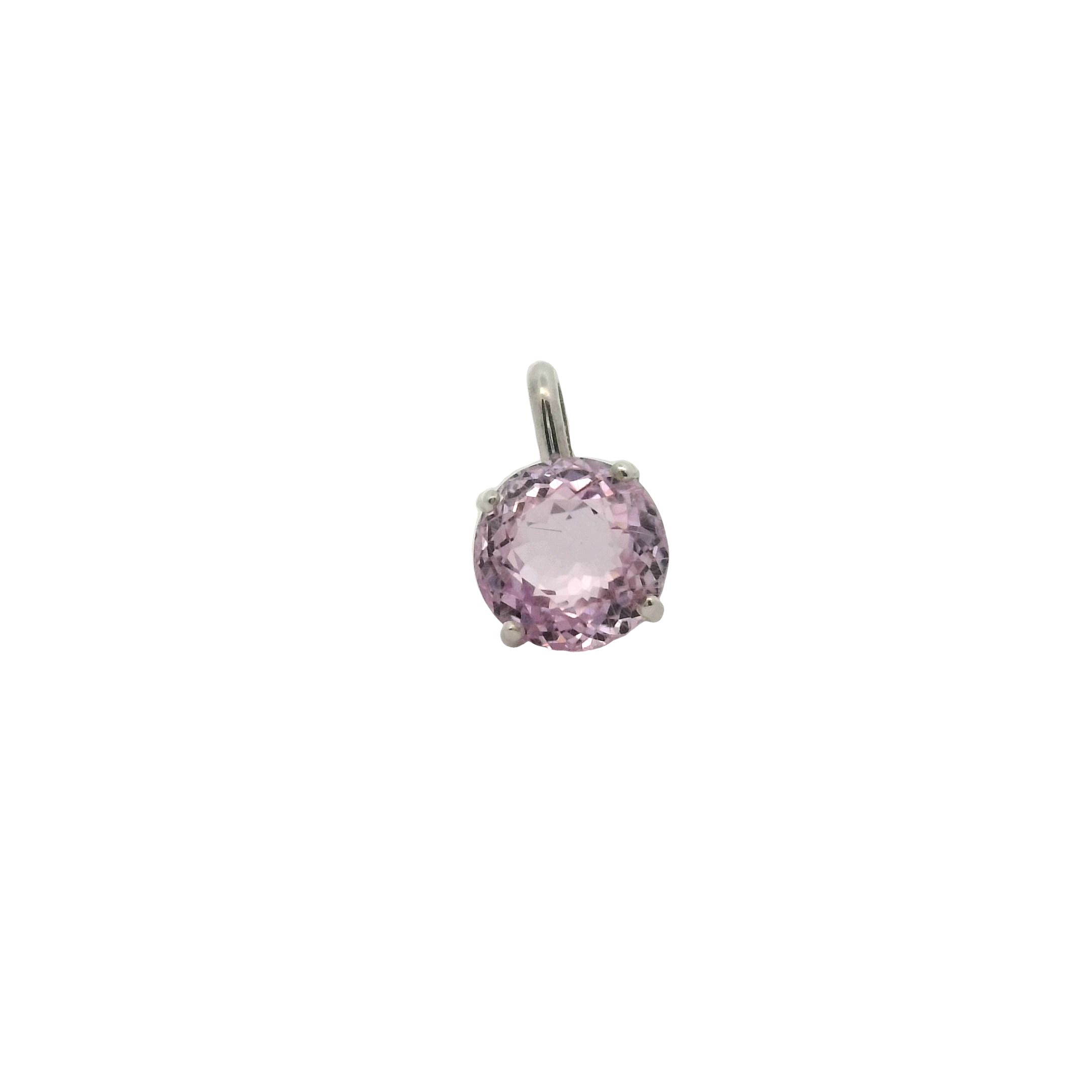 14K WG 1.83CT RD KUNZ BASKET DROP PENDANT