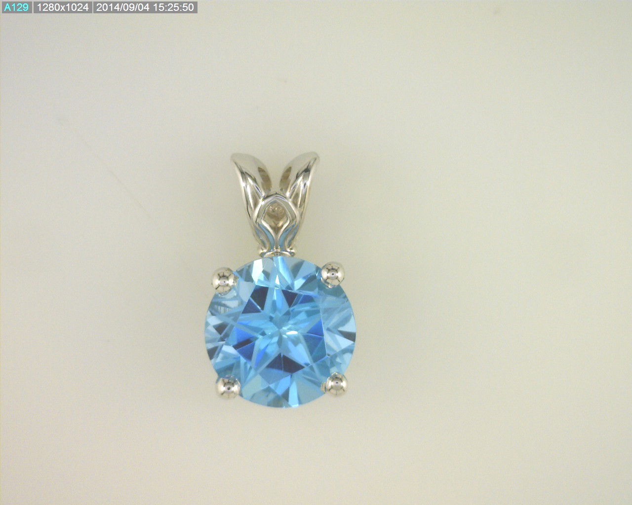 14KYG 8MM TEXAS STAR CUT BLUE TOPAZ SCROLL DROP PENDANT 14KYG 8MM TEXAS STAR CUT BLUE TOPAZ SCROLL DROP PENDANT