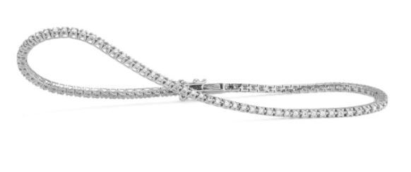 14KWG 96 BR DIA 0.50CT 7" TENNIS BRACELET