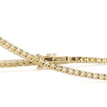 14KYG 96 BR DIAMONDS 0.50CT 7" TENNIS BRACELET