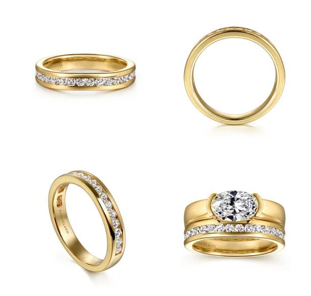 14KYG 18 BR DIAMONDS 0.46CT CHANNEL SET BAND 14KYG 18 BR DIAMONDS 0.46CT CHANNEL SET BAND