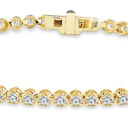 14KYG 56 BR DIAMONDS 1.50CT FLEXIE TENNIS BRACELET