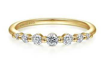14KYG 7 BR DIA 0.25CT STACKABLE SHARED PRONG BAND 14KYG 7 BR DIA 0.25CT STACKABLE SHARED PRONG BAND