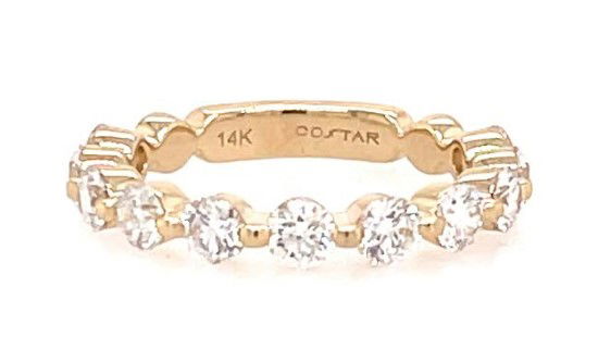 14KYG 11 BR DIA 1.50CT SHARED PRONG "FLOATING" WEDDING BAND 14KYG 11 BR DIA 1.50CT SHARED PRONG "FLOATING" WEDDING BAND