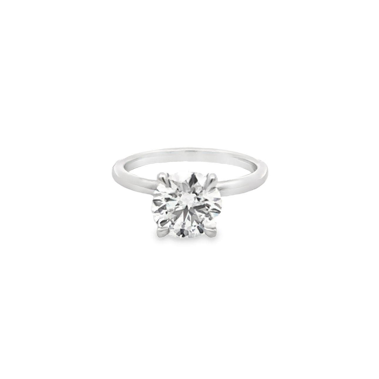 14KWG 3.07CT F/VS1 IGI#LG622471420 ROUND LAB GROWN DIAMOND HIDDEN HALO SOLITAIRE ENGAGEMENT RING 14KWG 3.07CT F/VS1 IGI#LG622471420 ROUND LAB GROWN DIAMOND HIDDEN HALO SOLITAIRE ENGAGEMENT RING