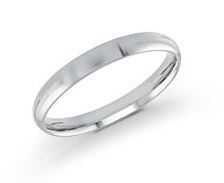 14KWG 3MM POLISHED WEDDING BAND SIZE 6