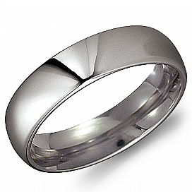6MM TANTALUM DOME HIGH POLISH BAND - SIZE 10 6MM TANTALUM DOME HIGH POLISH BAND - SIZE 10