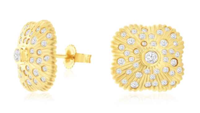 14K YG 80 RD DIA'S 0.55CT FASHION STUD EARRINGS 14K YG 80 RD DIA'S 0.55CT FASHION STUD EARRINGS