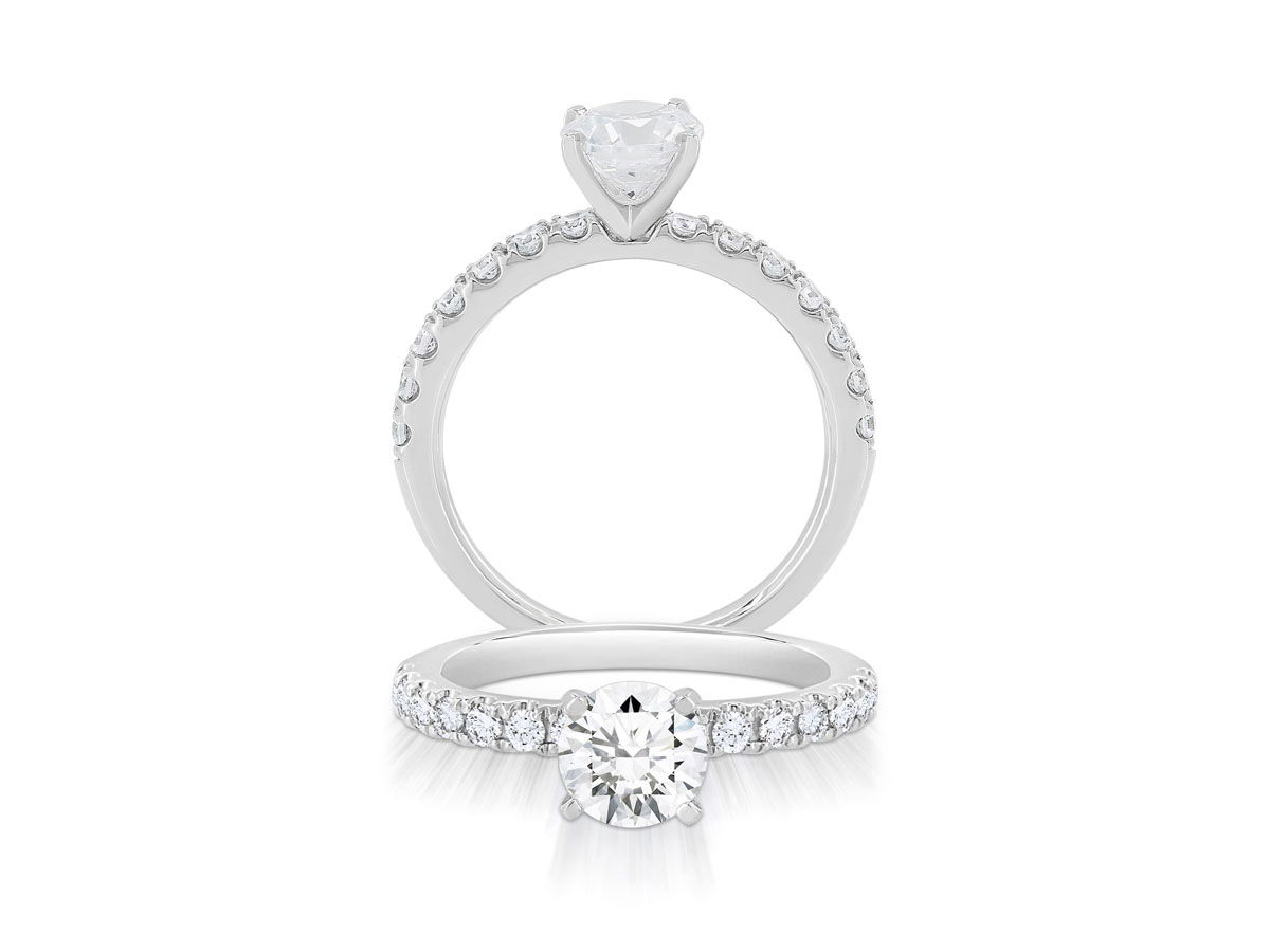 14KT WG 14 BR DIA 0.50CT STRAIGHT PRONG SEMI-MOUNT 14KT WG 14 BR DIA 0.50CT STRAIGHT PRONG SEMI-MOUNT