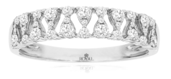 14K WG 33 RD DIA'S 0.43CT FASHION BAND