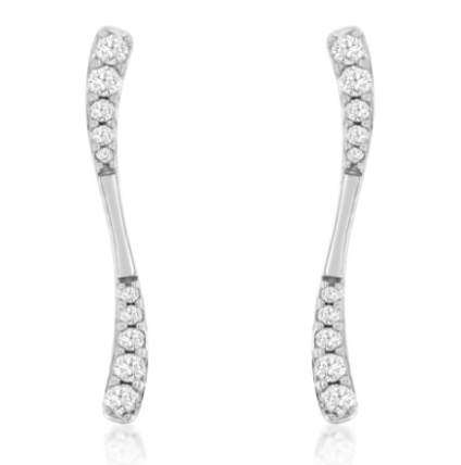 14K WG 20 DIA'S 0.25CT FASHION EARRINGS