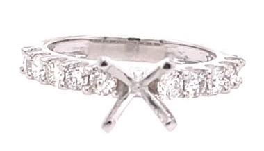 14KWG 10 BR DIA 0.90CT SHARED PRONG SEMI-MOUNT 14KWG 10 BR DIA 0.90CT SHARED PRONG SEMI-MOUNT