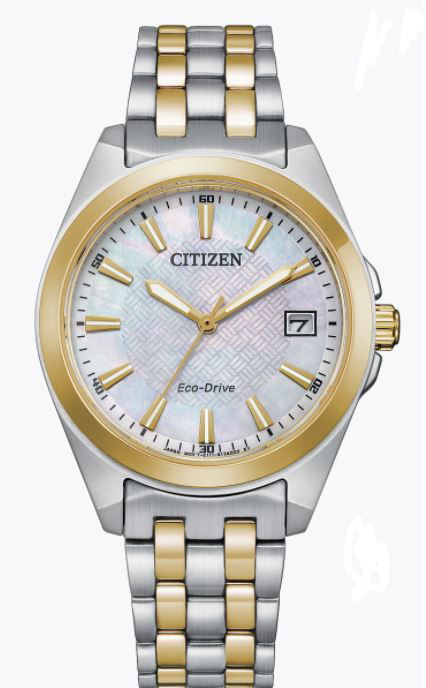 CITIZEN LADIES CORSO TWO-TONE WY S.STEEL W/ MOP DIAL CITIZEN LADIES CORSO TWO-TONE WY S.STEEL W/ MOP DIAL