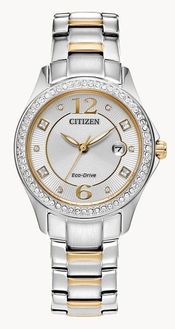 LADIES TWO-TONE ECO DRIVE CRYSTAL COLLECTION LADIES TWO-TONE ECO DRIVE CRYSTAL COLLECTION