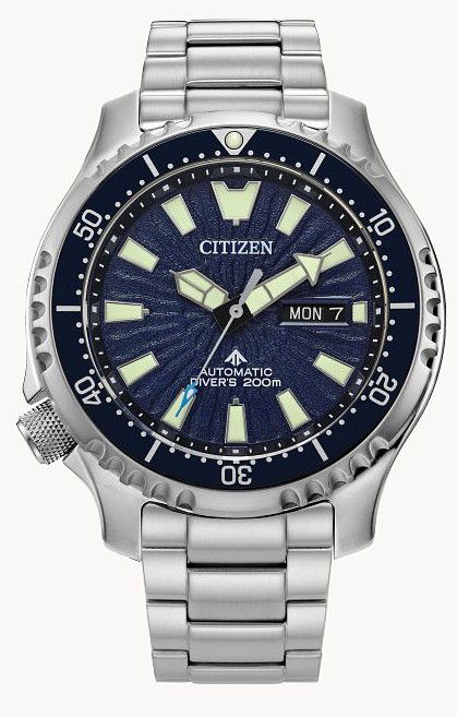 MEN'S PROMASTER DIVE (SEA) AUTOMATIC WATCH W/ BLUE DIAL & BEZEL