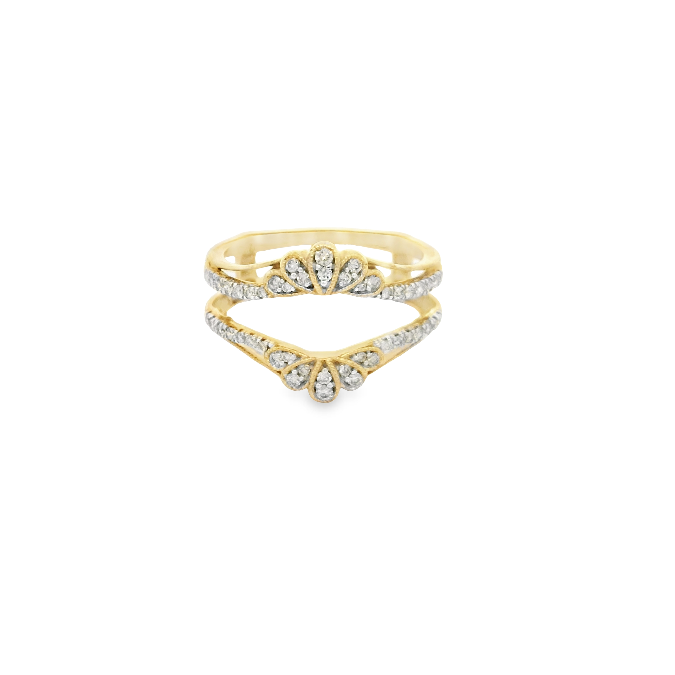 10KYG 48 BR DIAMONDS 0.30CT MILGRAIN FLORAL RING GUARD 10KYG 48 BR DIAMONDS 0.30CT MILGRAIN FLORAL RING GUARD