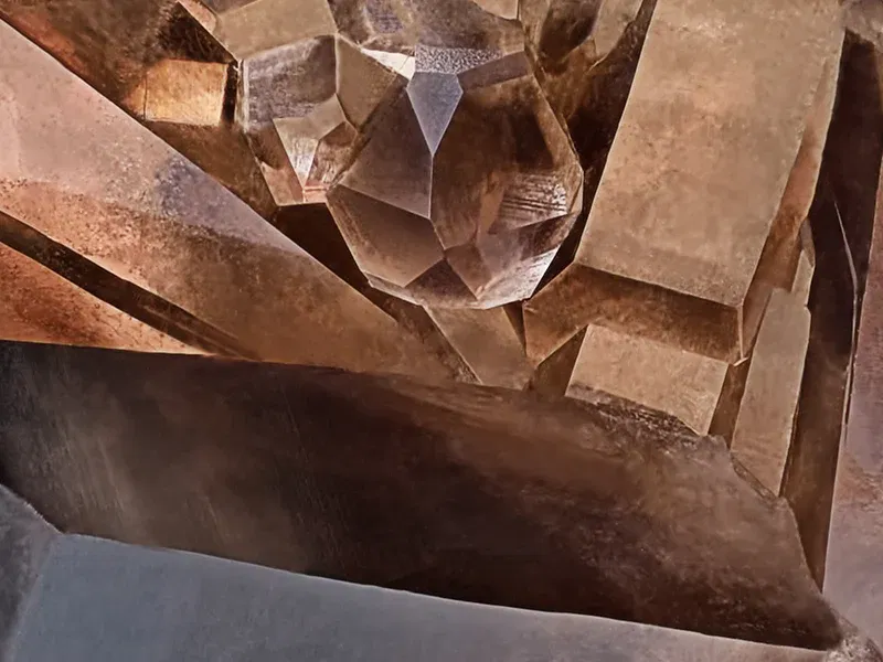 Brown gemstone smoky quartz