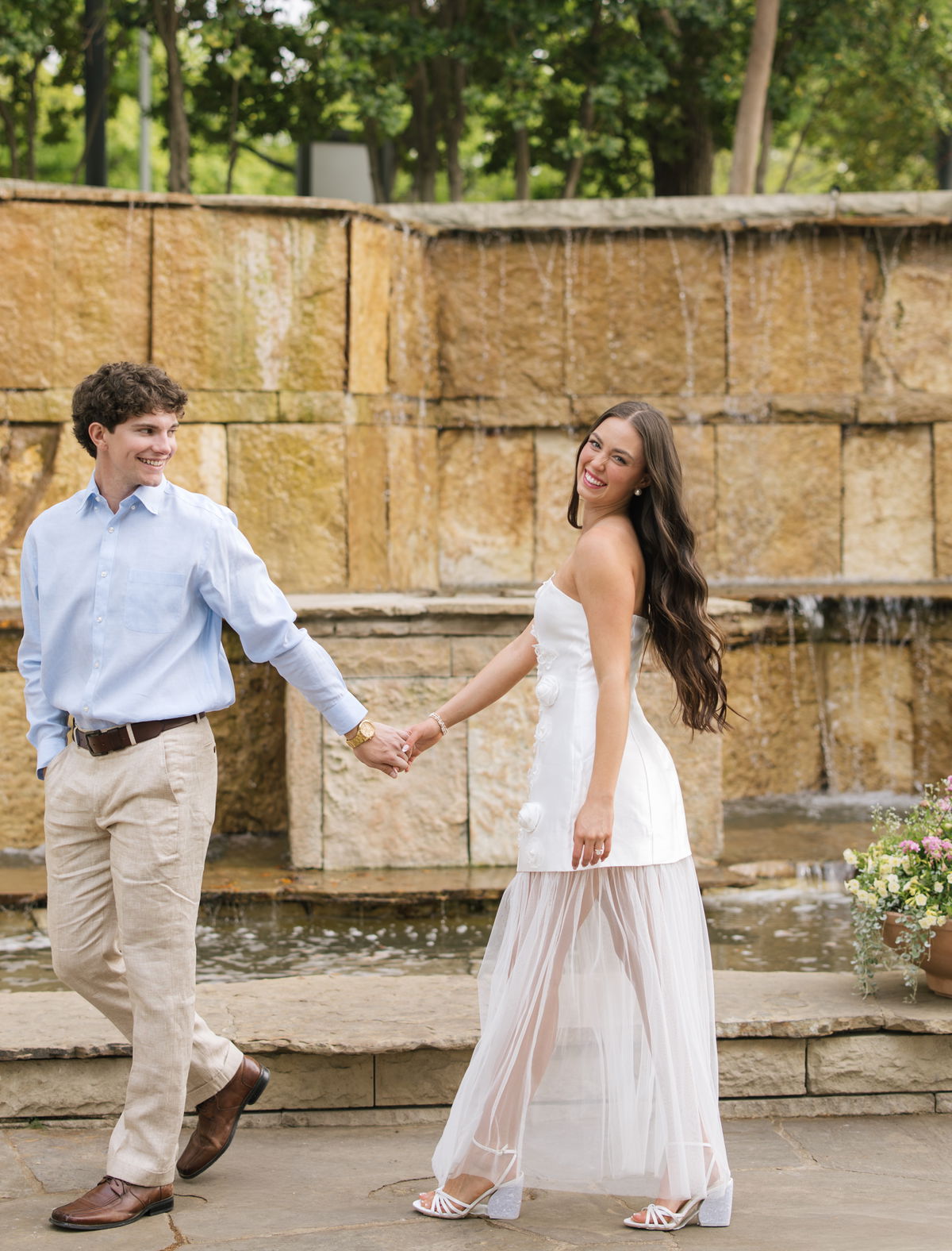 Madi Grace and her fiance Cory at their engagement session