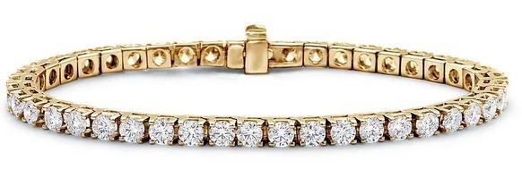 14KYG 62 BR DIAMONDS 5.02CT TW 4-PRONG TENNIS BRACELET 14KYG 62 BR DIAMONDS 5.02CT TW 4-PRONG TENNIS BRACELET
