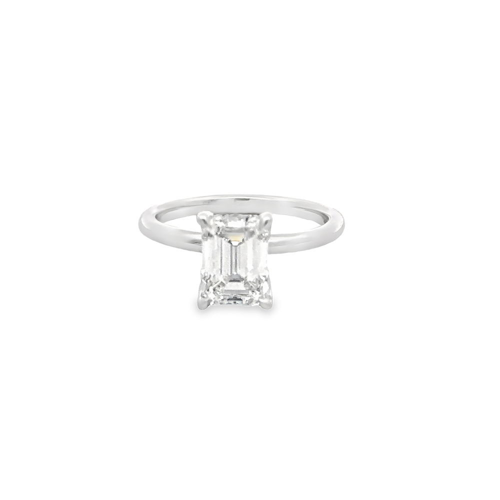14KWG 3.03CT D/VS1 IGI#LG649406752 EMERALD CUT LAB GROWN DIAMOND HIDDEN HALO SOLITAIRE ENGAGEMENT RING 14KWG 3.03CT D/VS1 IGI#LG649406752 EMERALD CUT LAB GROWN DIAMOND HIDDEN HALO SOLITAIRE ENGAGEMENT RING