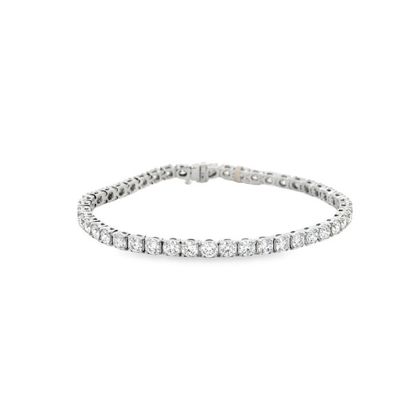 18KWG 59 BR DIAMONDS 4.98CT I-J/SI2 4-PRONG TENNIS BRACELET
