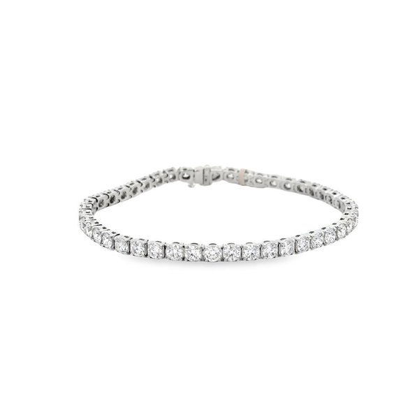 18KWG 43 BR DIAMONDS 10.35CT I-J/SI2 4-PRONG TENNIS BRACELET