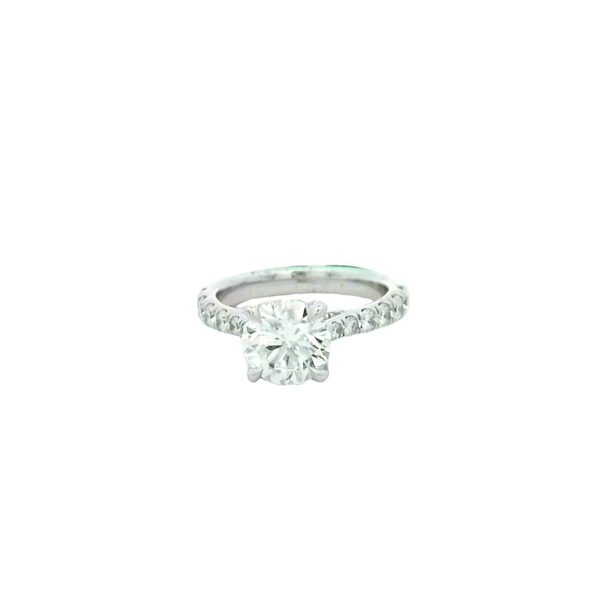 14K WG 1.98CT BR LG DIA & 38 BR LG DIA'S 0.89CTW STRAIGHT PRONG HIDDEN HALO ENG RING 14K WG 1.98CT BR LG DIA & 38 BR LG DIA'S 0.89CTW STRAIGHT PRONG HIDDEN HALO ENG RING
