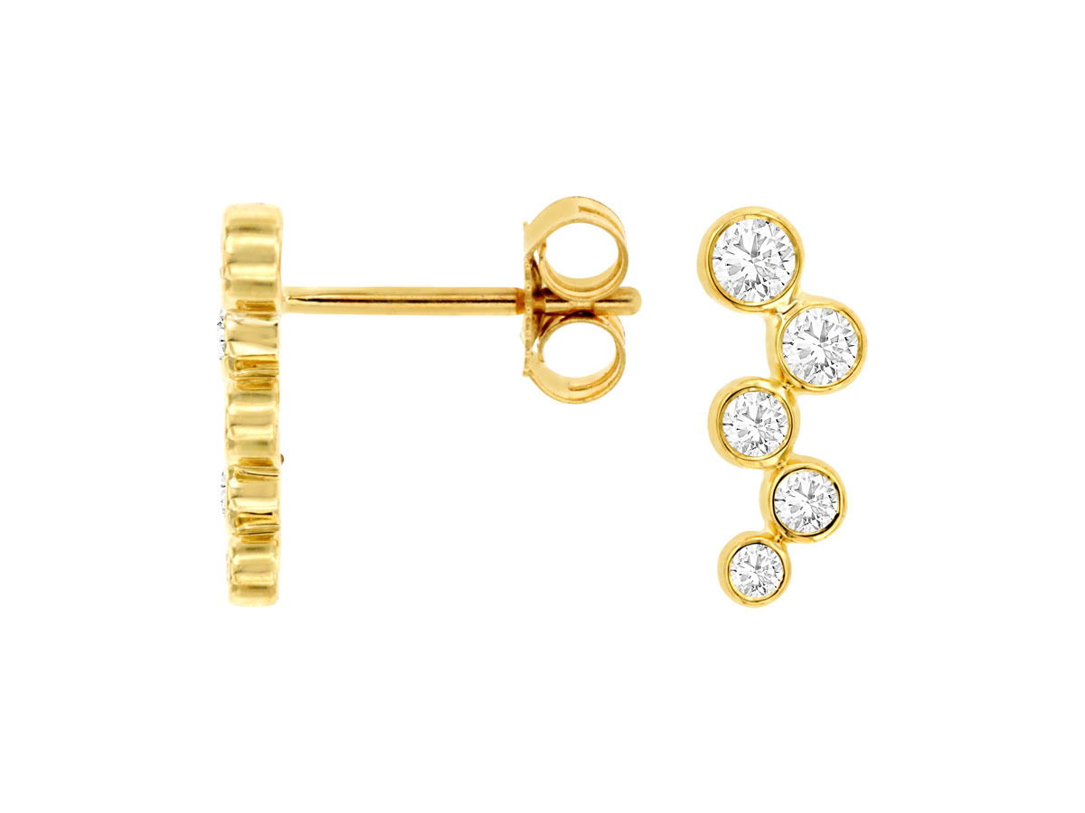 14KYG 10 BR DIA'S 0.33CTW BEZEL SET FASHION STUD EARRINGS 14KYG 10 BR DIA'S 0.33CTW BEZEL SET FASHION STUD EARRINGS