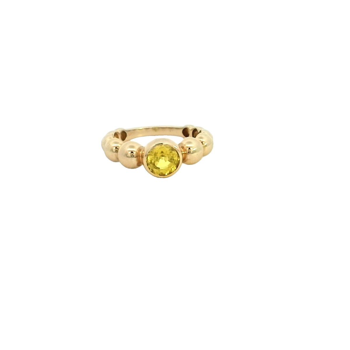 14KYG 1.00CT YLW SAPH FASHION RING