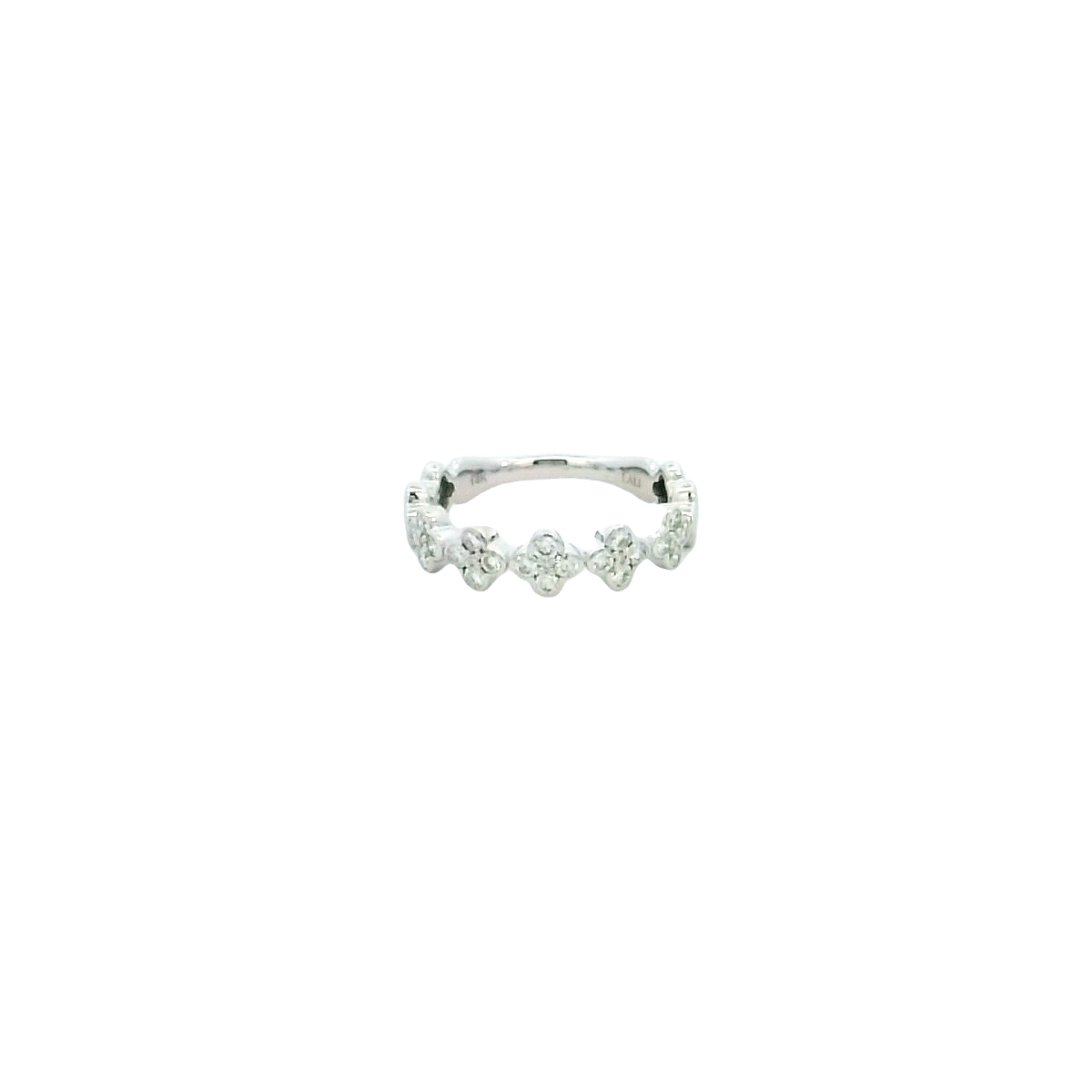 14KWG 25 DIA'S 0.44CTW CLOVER FASHION RING 14KWG 25 DIA'S 0.44CTW CLOVER FASHION RING