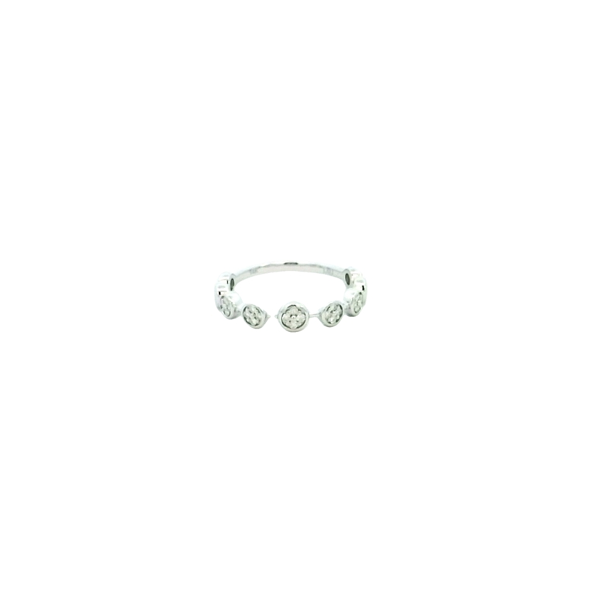 14KWG 20 DIA'S 0.10CTW ROUND CLUSTER STATION FASHION RING 14KWG 20 DIA'S 0.10CTW ROUND CLUSTER STATION FASHION RING