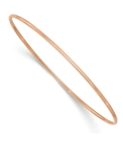 14K ROSE GOLD BANGLE BRACELET