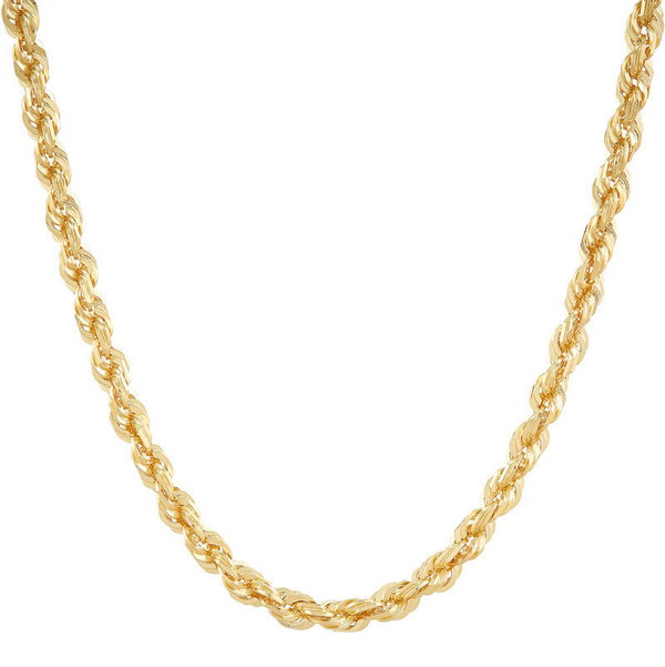 14KY 24" 3.0-3.1MM SOLID GLITTER CHAIN (023 GAUGE)