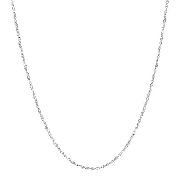 14KW 16" SPARKLE 1.15MM SOLID SINGAPORE CHAIN (019 GAUGE)